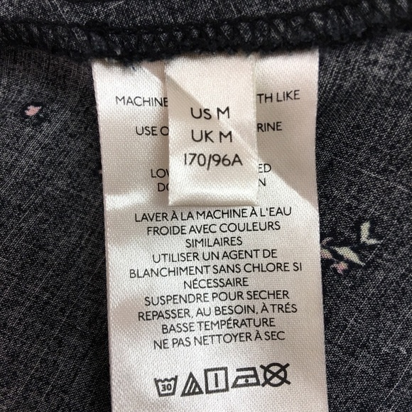 Free People Floral Boho Long Sleeve Blouse Size Medium - Picture 7 of 13